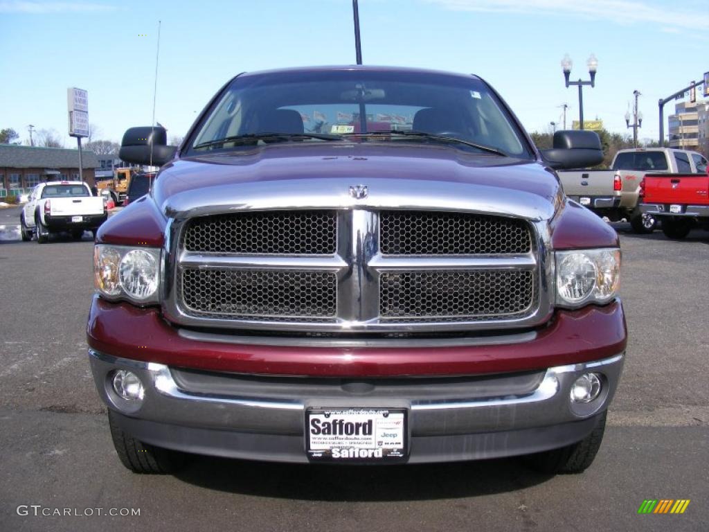 2002 Ram 1500 SLT Quad Cab 4x4 - Dark Garnet Red Pearlcoat / Dark Slate Gray photo #2