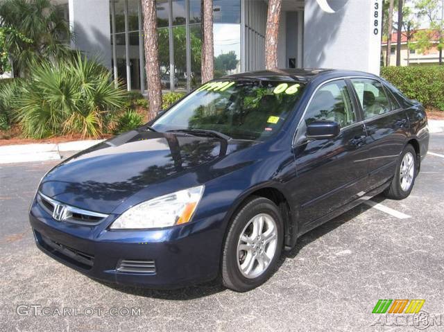 2006 Accord EX-L Sedan - Royal Blue Pearl / Gray photo #36