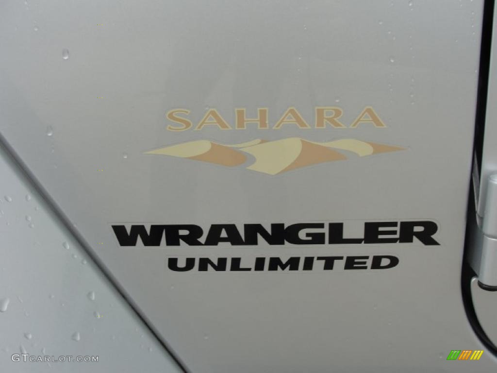 2008 Wrangler Unlimited Sahara - Bright Silver Metallic / Dark Slate Gray/Med Slate Gray photo #22
