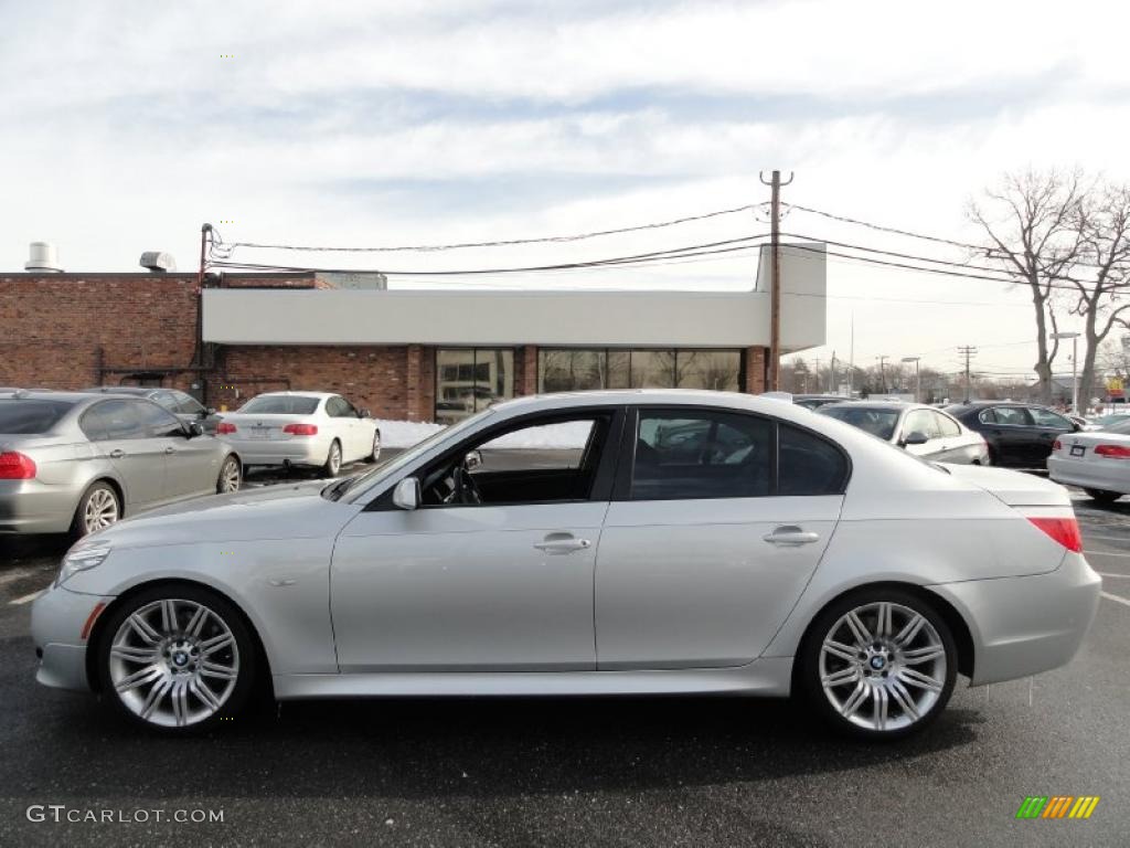 Titanium Silver Metallic 2008 BMW 5 Series 550i Sedan Exterior Photo #44822144