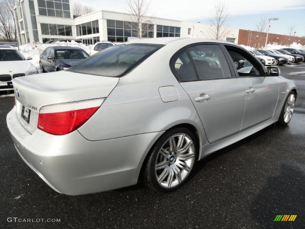 Titanium Silver Metallic 2008 BMW 5 Series 550i Sedan Exterior Photo #44822192