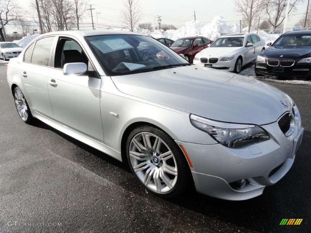 Titanium Silver Metallic 2008 BMW 5 Series 550i Sedan Exterior Photo #44822212