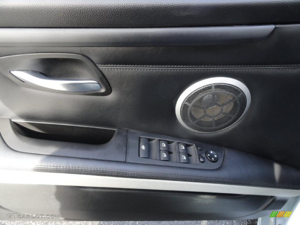 2008 BMW M3 Convertible Black Door Panel Photo #44823072