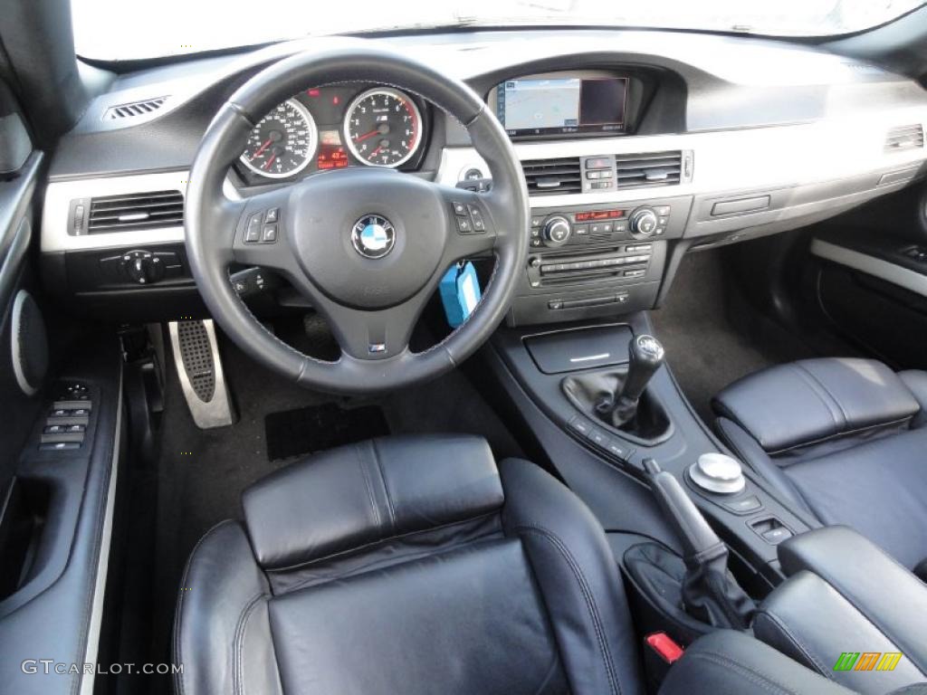2008 BMW M3 Convertible Black Dashboard Photo #44823120