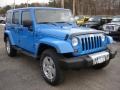 2011 Cosmos Blue Jeep Wrangler Unlimited Sahara 4x4  photo #3