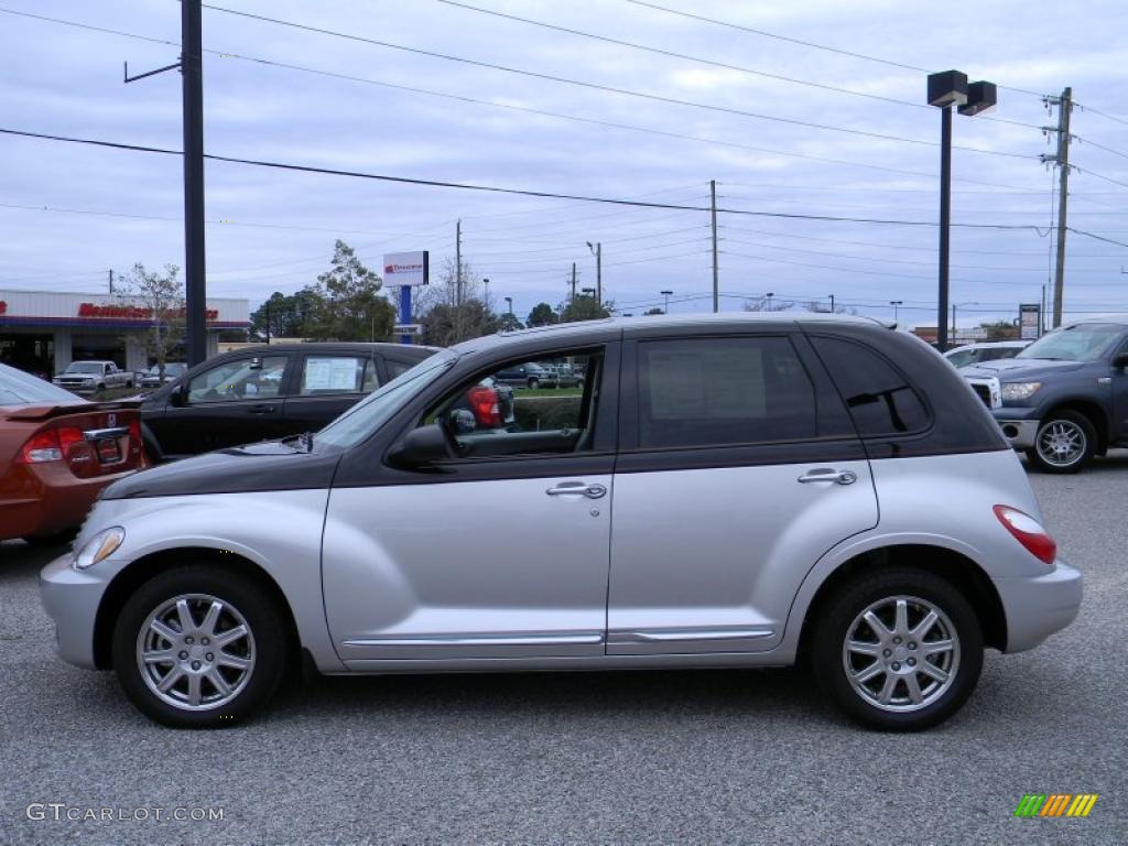 2010 PT Cruiser Couture Edition - Two Tone Silver/Black / Pastel Slate Gray photo #2