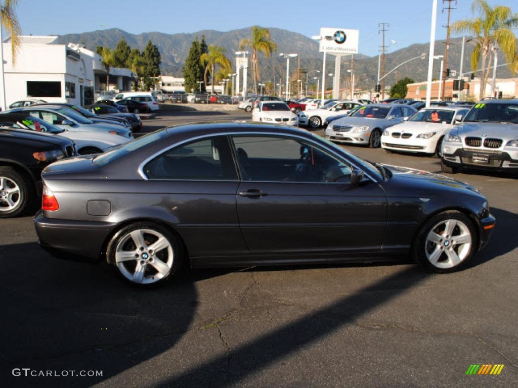 2006 3 Series 325i Coupe - Sparkling Graphite Metallic / Black photo #7