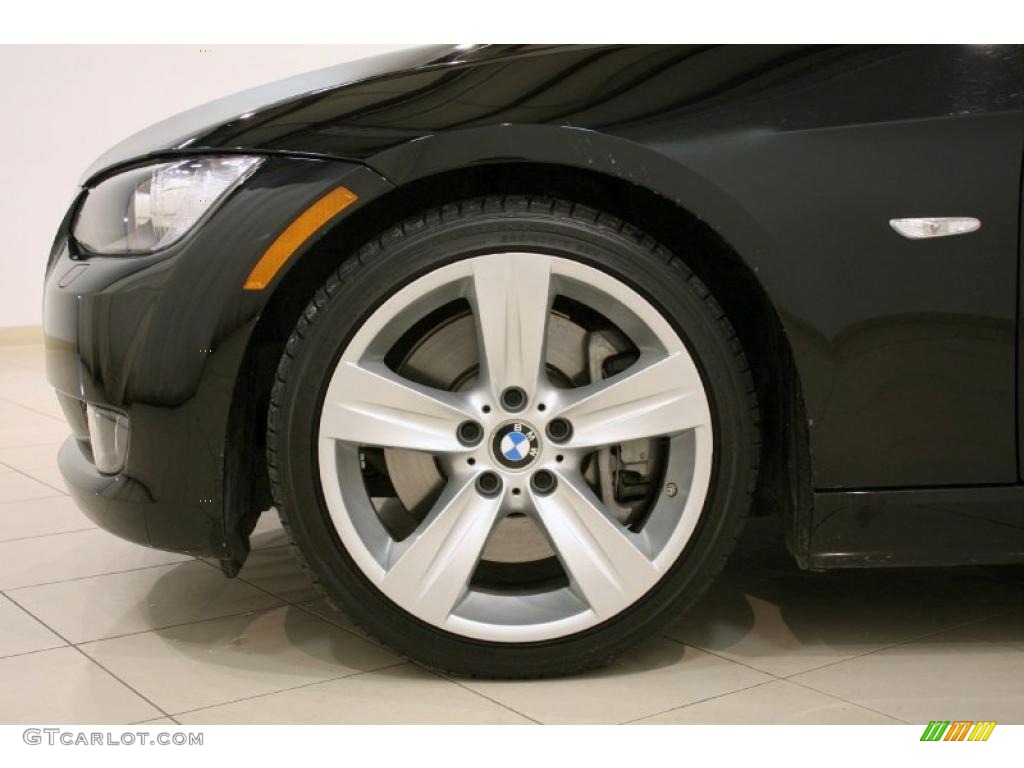 2007 3 Series 335i Convertible - Jet Black / Coral Red/Black photo #26