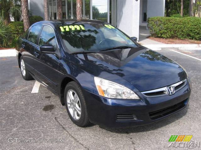 2006 Accord EX-L Sedan - Royal Blue Pearl / Gray photo #49