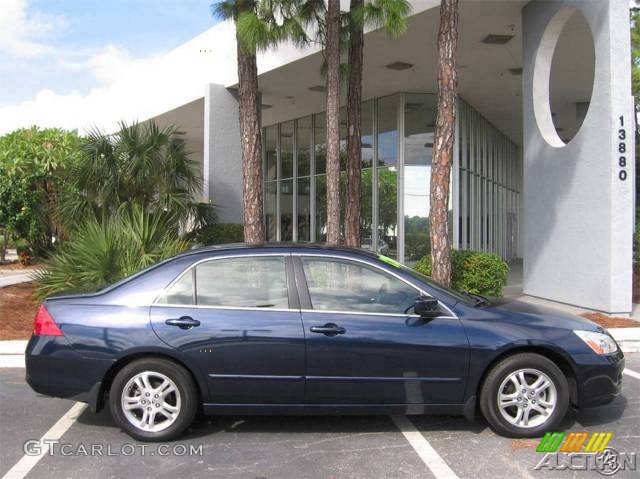 2006 Accord EX-L Sedan - Royal Blue Pearl / Gray photo #50