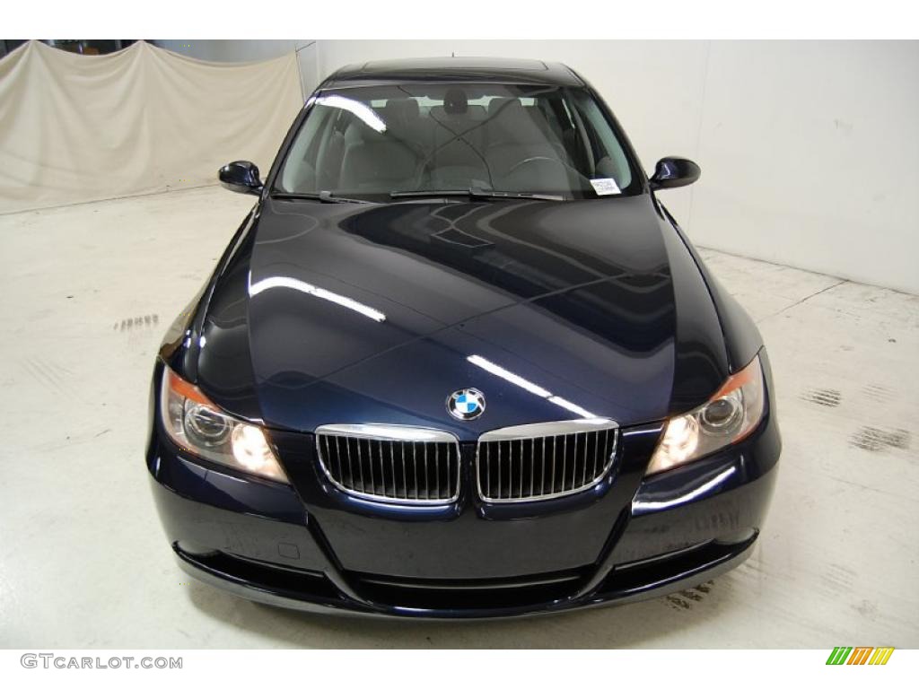 2006 3 Series 330i Sedan - Orient Blue Metallic / Grey photo #5