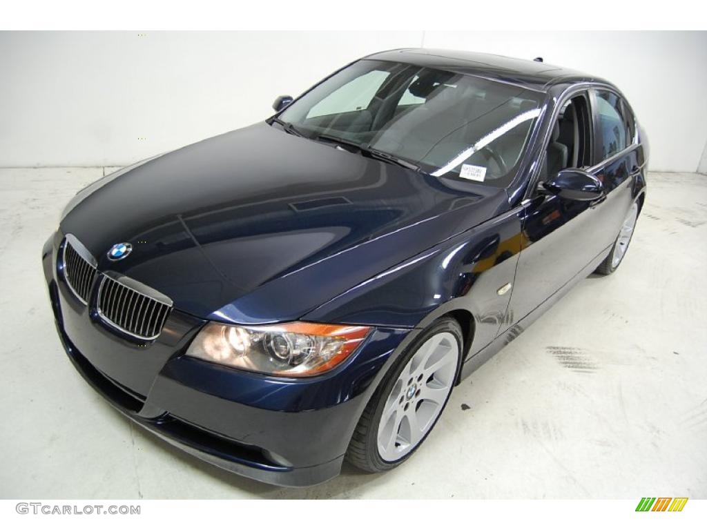 2006 3 Series 330i Sedan - Orient Blue Metallic / Grey photo #10