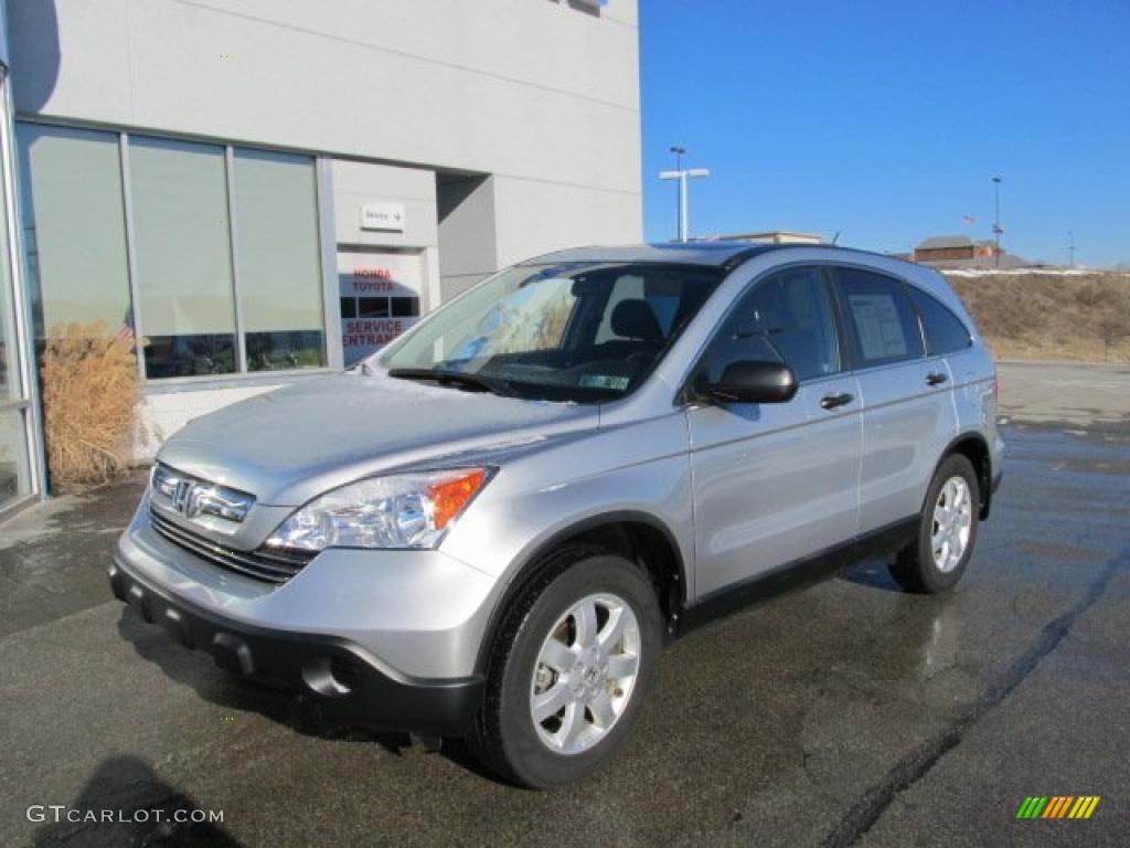 2009 CR-V EX 4WD - Alabaster Silver Metallic / Black photo #2