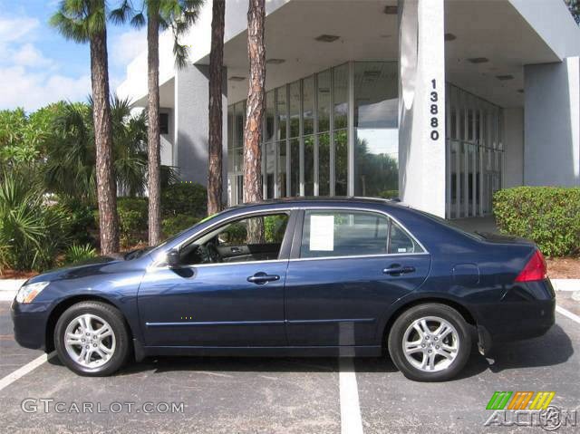2006 Accord EX-L Sedan - Royal Blue Pearl / Gray photo #53