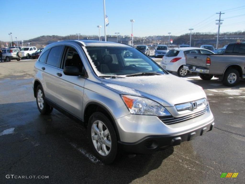 2009 CR-V EX 4WD - Alabaster Silver Metallic / Black photo #8