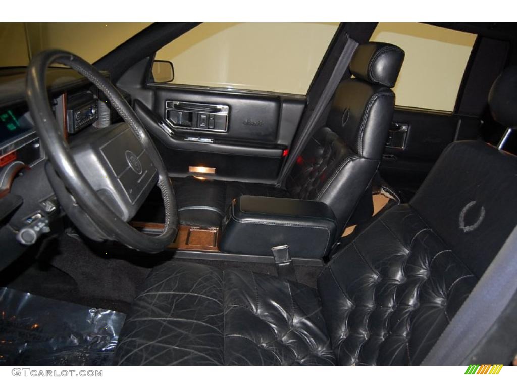 Black Interior 1991 Cadillac Seville Standard Seville Model Photo #44829468