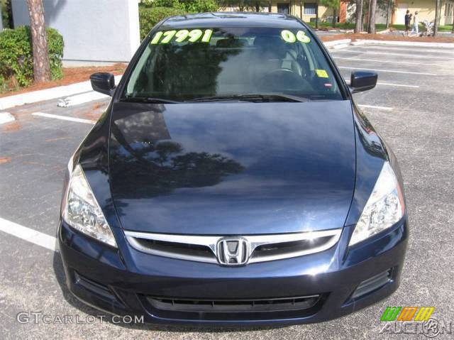 2006 Accord EX-L Sedan - Royal Blue Pearl / Gray photo #55