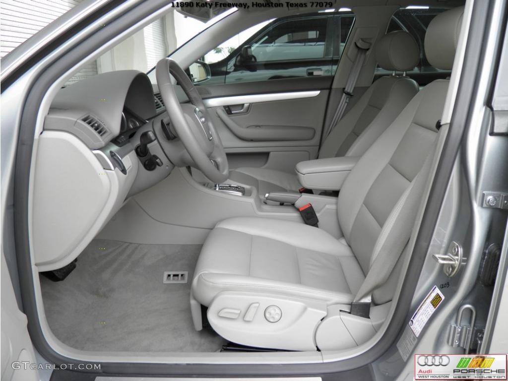 2008 A4 2.0T quattro S-Line Sedan - Quartz Grey Metallic / Light Gray photo #5
