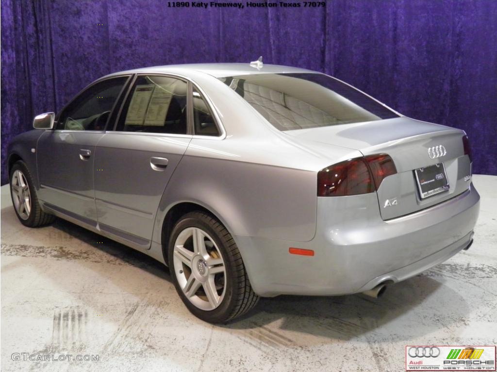 2008 A4 2.0T quattro S-Line Sedan - Quartz Grey Metallic / Light Gray photo #18