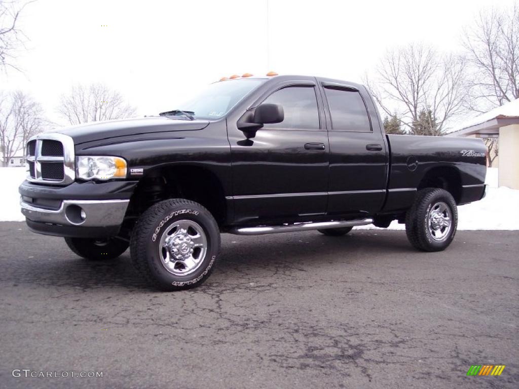 Black 2003 Dodge Ram 2500 SLT Quad Cab 4x4 Exterior Photo #44830424
