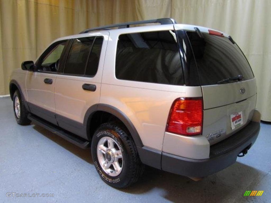 2003 Explorer XLT 4x4 - Silver Birch Metallic / Graphite Grey photo #3