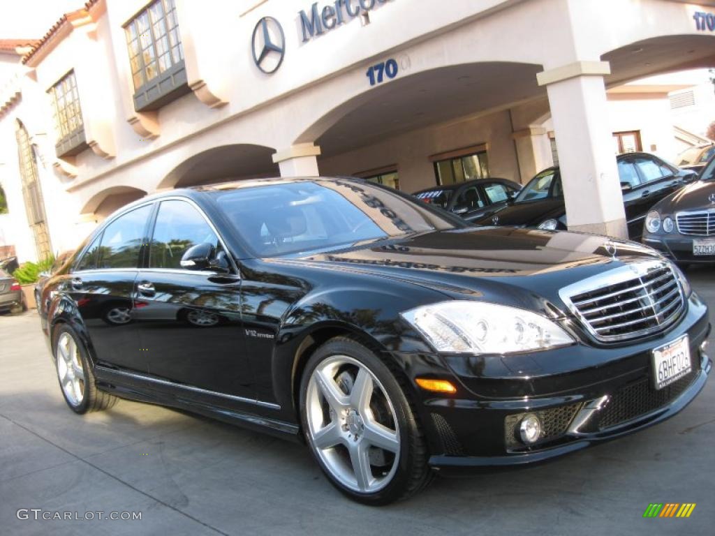 2008 S 65 AMG Sedan - Black / Black photo #1