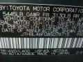  2008 LS 460 Verdigris Green Mica Color Code 6V0