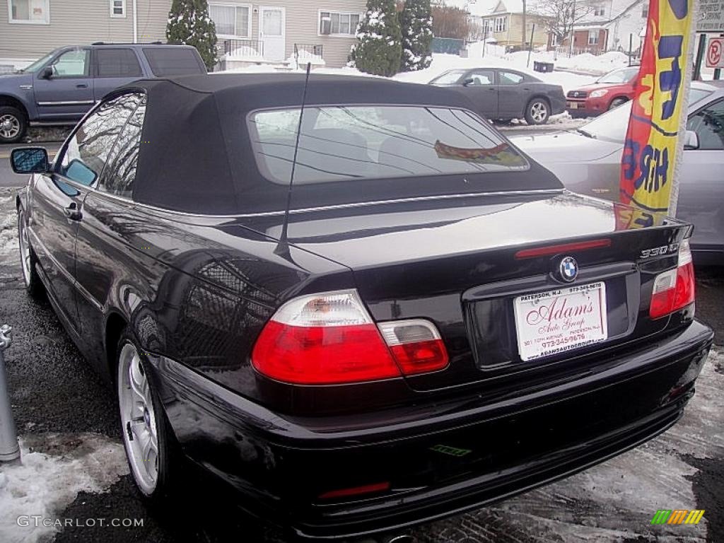 2002 3 Series 330i Convertible - Jet Black / Black photo #3