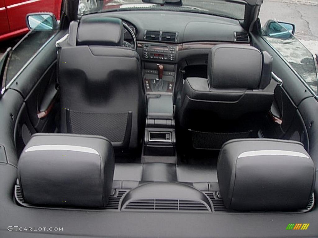 2002 3 Series 330i Convertible - Jet Black / Black photo #21