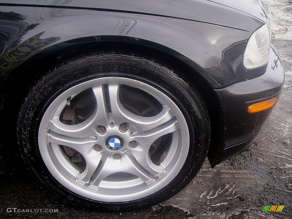 2002 3 Series 330i Convertible - Jet Black / Black photo #33