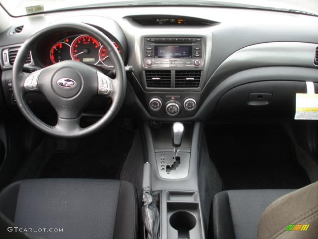 2008 Subaru Impreza WRX Sedan Carbon Black Dashboard Photo #44836376