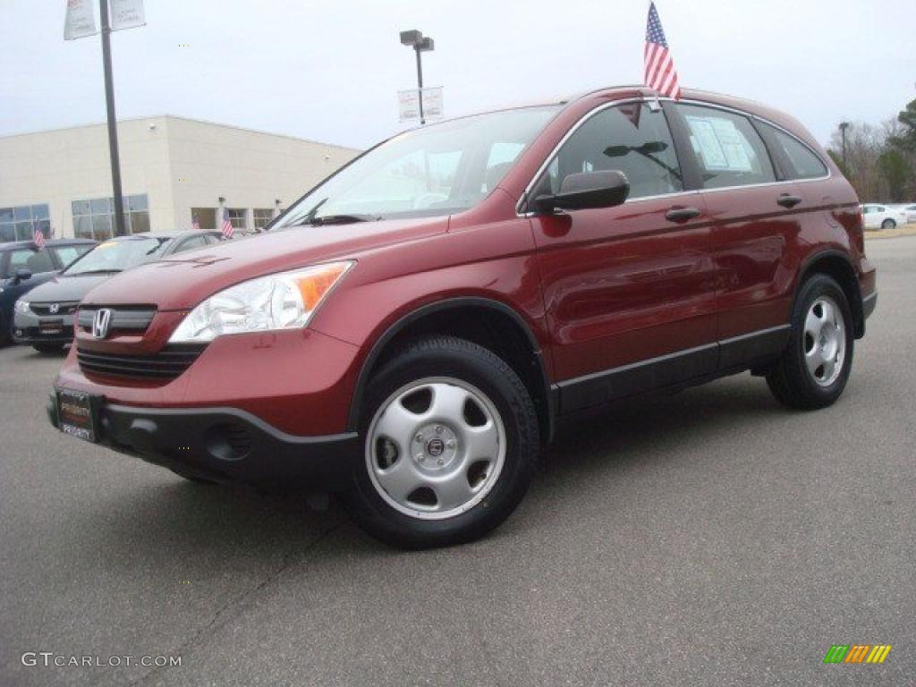 2007 CR-V LX - Tango Red Pearl / Gray photo #2