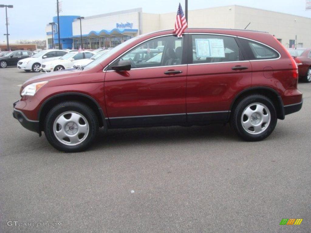 2007 CR-V LX - Tango Red Pearl / Gray photo #3