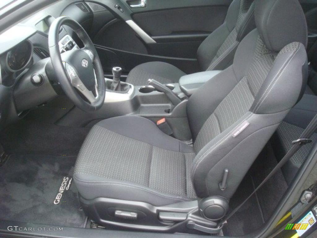 Black Interior 2010 Hyundai Genesis Coupe 2.0T Photo #44837512