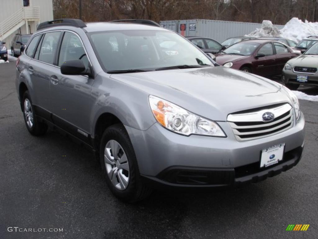 2011 Outback 2.5i Wagon - Steel Silver Metallic / Off Black photo #3