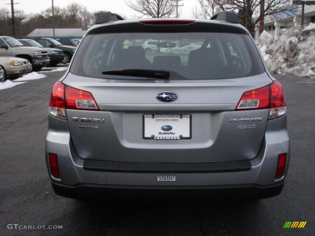 2011 Outback 2.5i Wagon - Steel Silver Metallic / Off Black photo #5