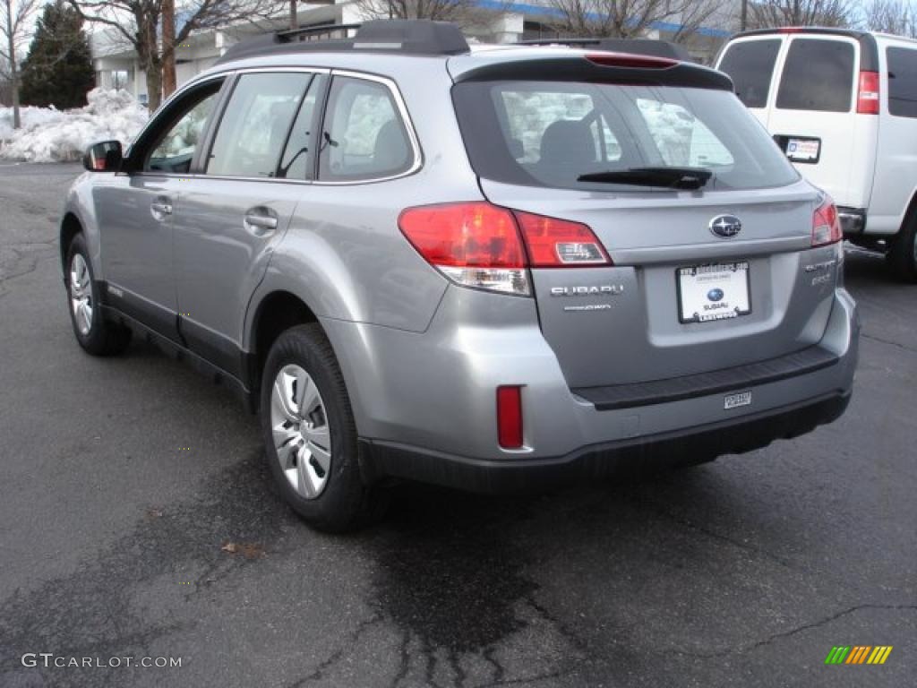 2011 Outback 2.5i Wagon - Steel Silver Metallic / Off Black photo #6