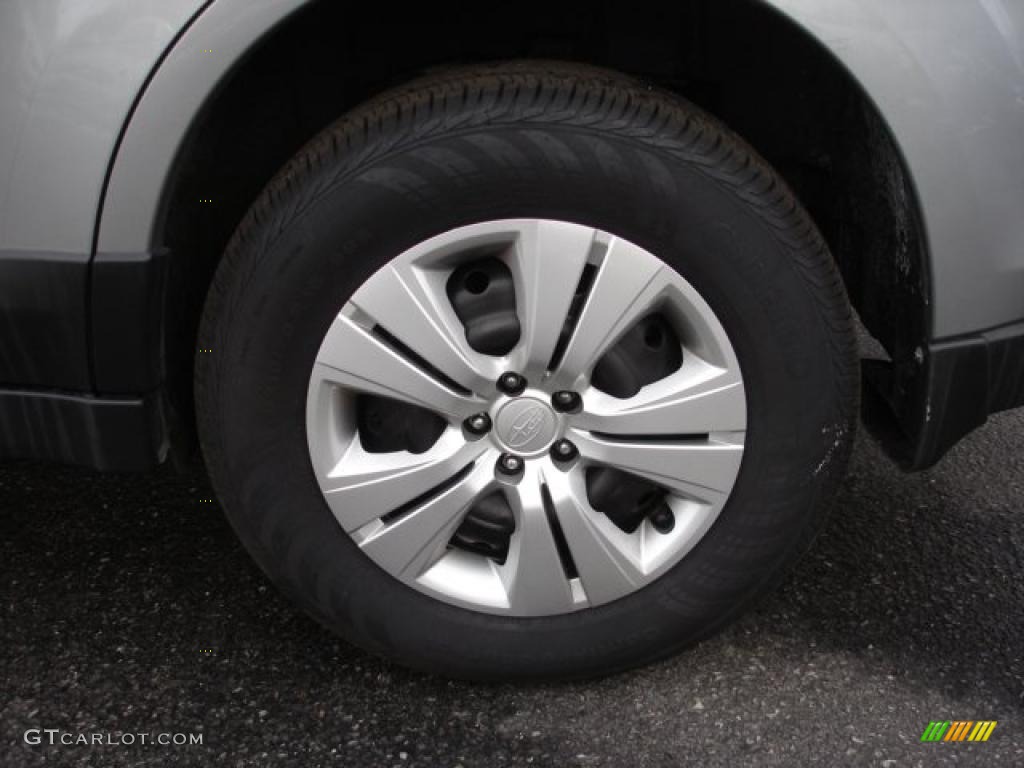 2011 Outback 2.5i Wagon - Steel Silver Metallic / Off Black photo #8