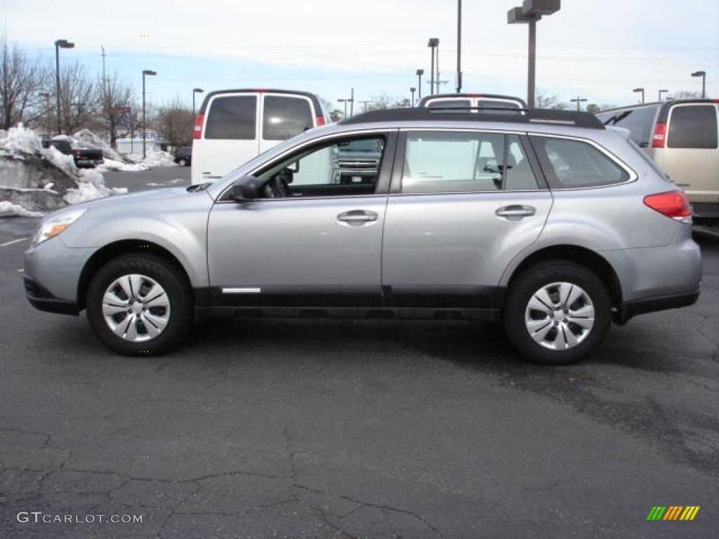 2011 Outback 2.5i Wagon - Steel Silver Metallic / Off Black photo #9