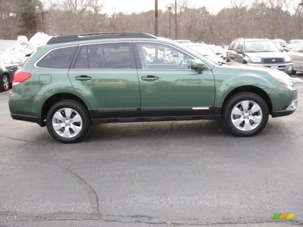 2011 Outback 2.5i Premium Wagon - Cypress Green Pearl / Warm Ivory photo #7
