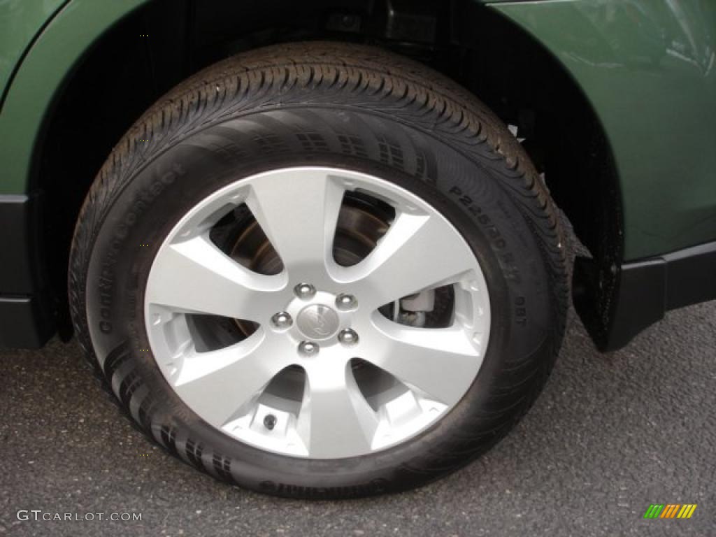 2011 Outback 2.5i Premium Wagon - Cypress Green Pearl / Warm Ivory photo #8