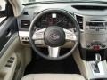 Warm Ivory 2011 Subaru Outback 2.5i Premium Wagon Steering Wheel