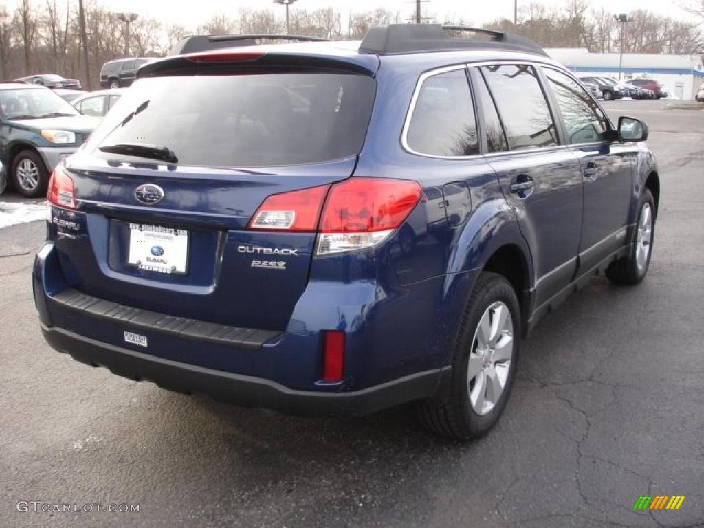 2011 Outback 2.5i Premium Wagon - Azurite Blue Pearl / Warm Ivory photo #4