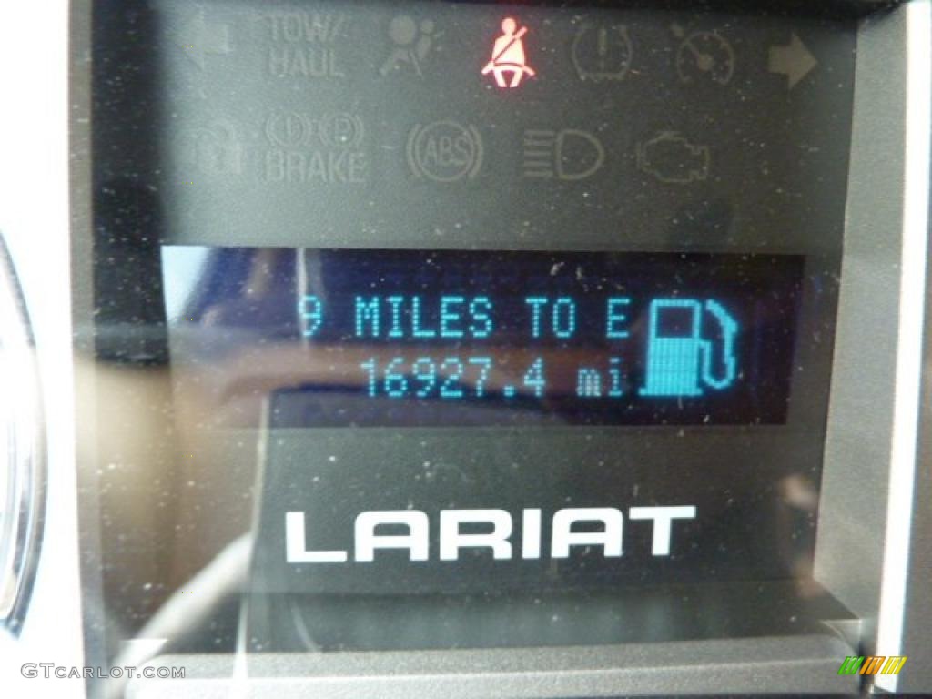 2010 F150 Lariat SuperCrew 4x4 - Dark Blue Pearl Metallic / Tan photo #20