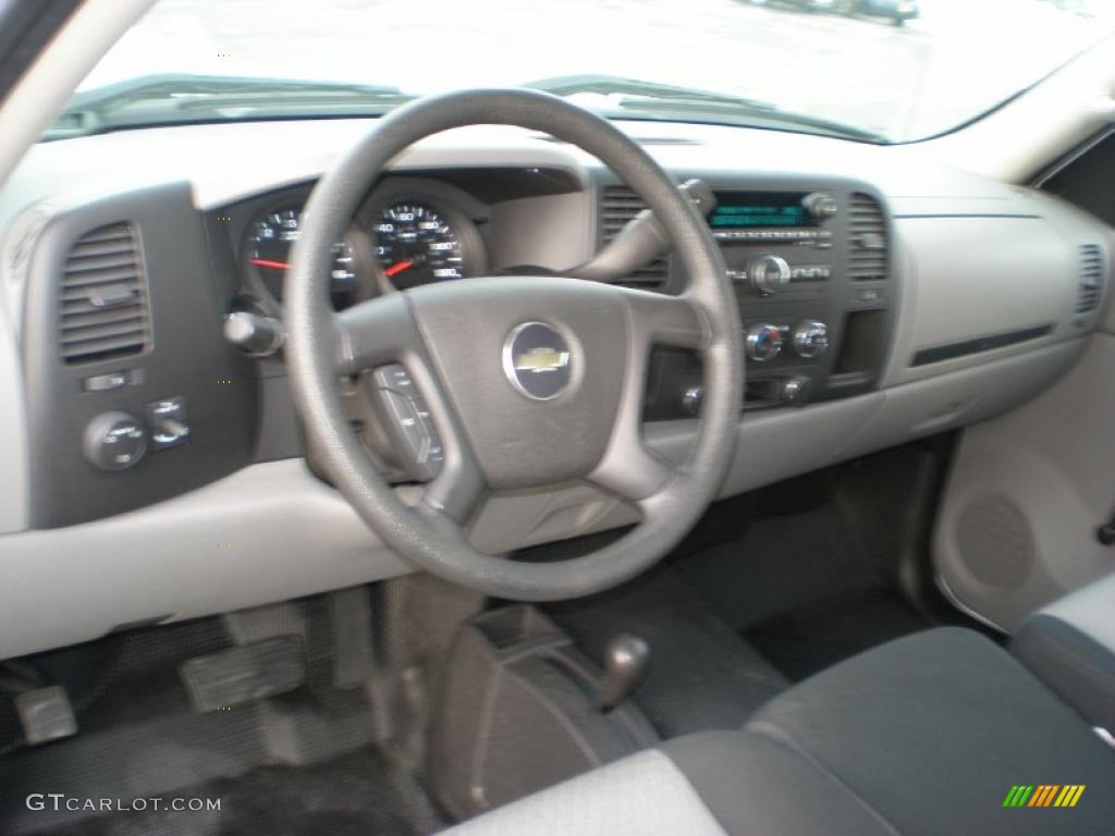 2008 Silverado 1500 LS Regular Cab 4x4 - Summit White / Dark Titanium photo #7