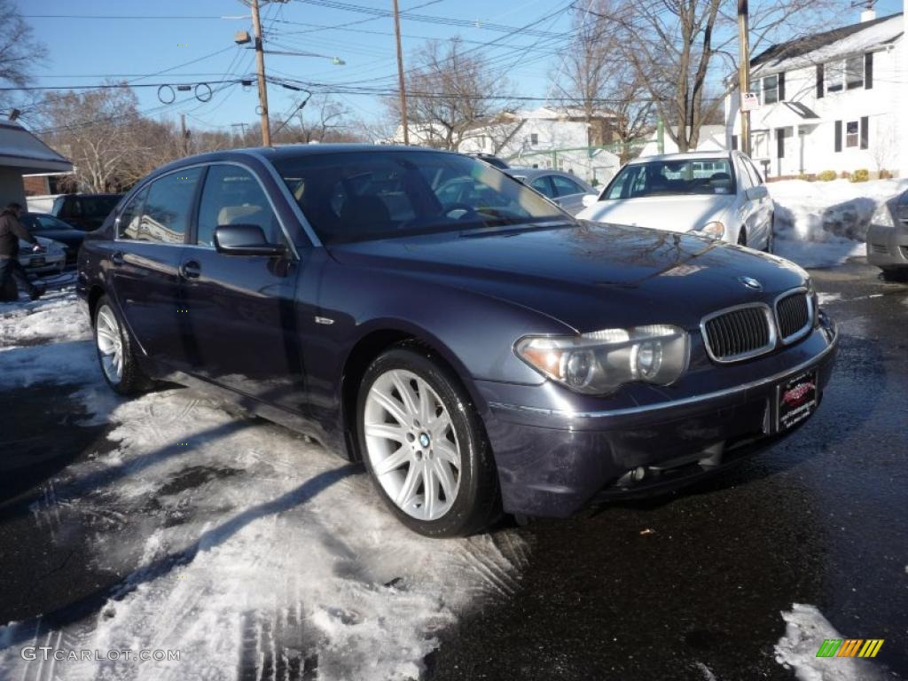 2004 7 Series 745Li Sedan - Toledo Blue Metallic / Dark Beige/Beige III photo #2