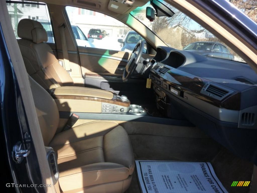 2004 7 Series 745Li Sedan - Toledo Blue Metallic / Dark Beige/Beige III photo #6