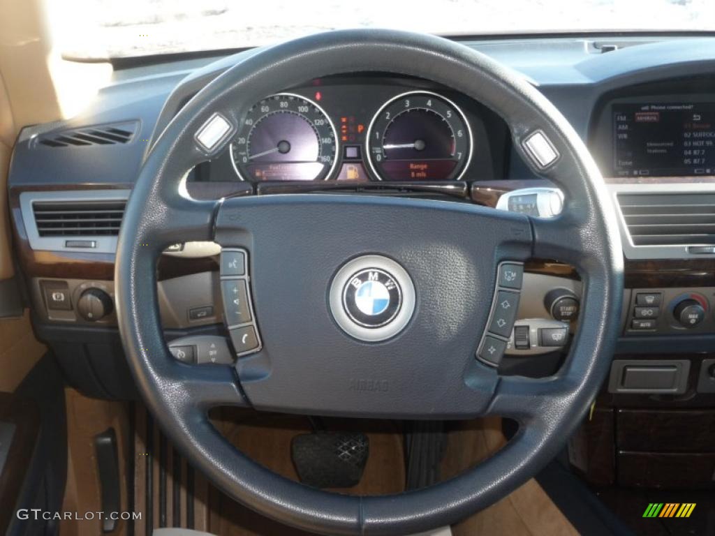 2004 7 Series 745Li Sedan - Toledo Blue Metallic / Dark Beige/Beige III photo #11
