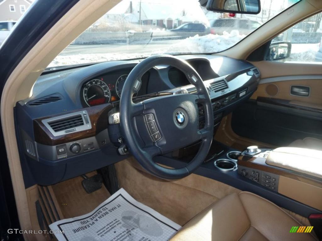 2004 7 Series 745Li Sedan - Toledo Blue Metallic / Dark Beige/Beige III photo #15