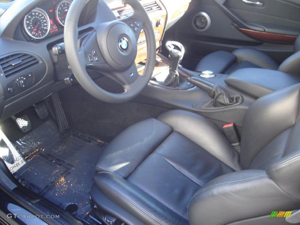 Black Interior 2008 BMW M6 Coupe Photo #44843772